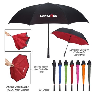 48in Arc Two Tone Inversion Umbrella 